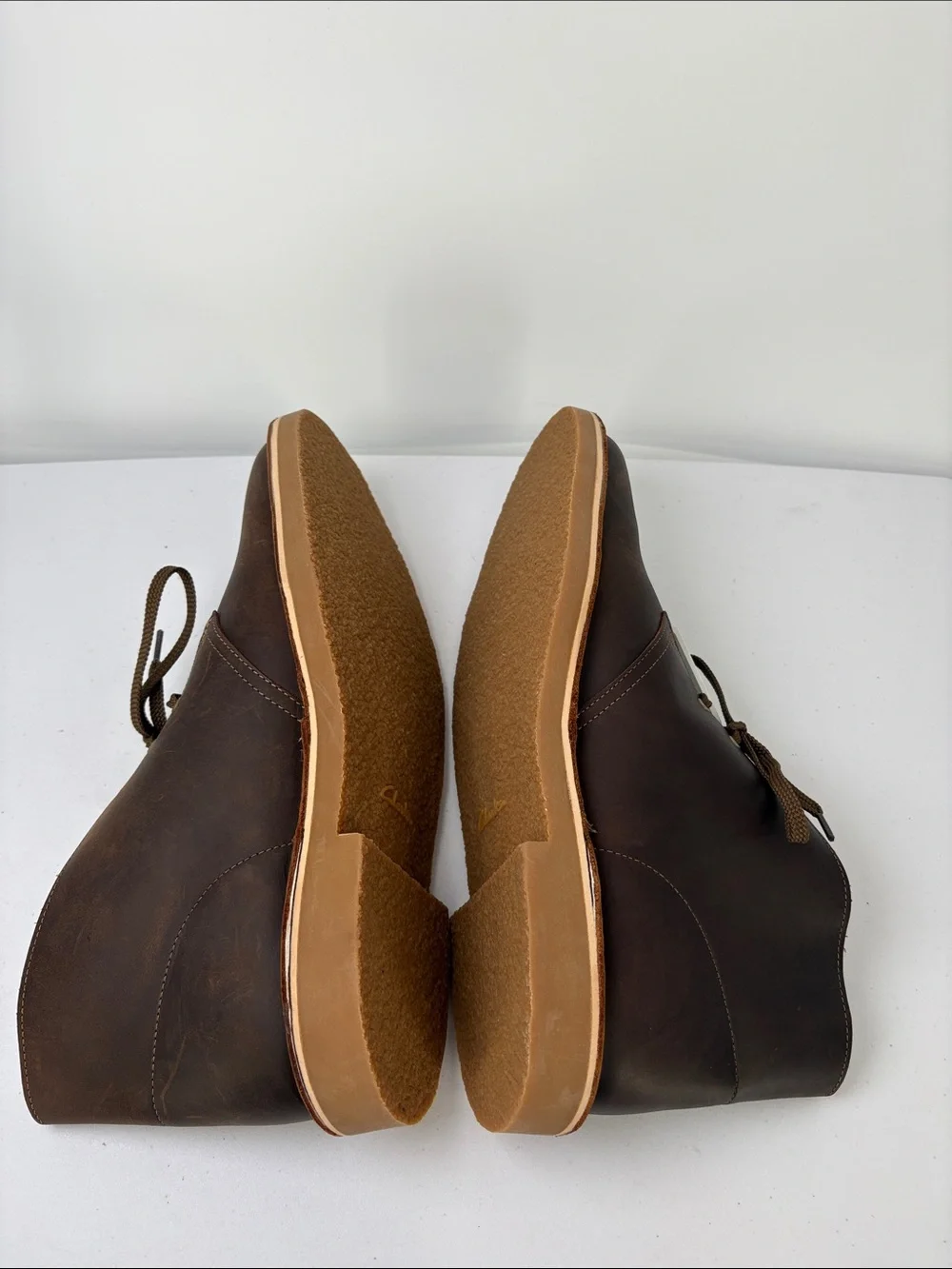 🍿 nwt Clarks Dark Brown Leather Chukka Boots extreme comfort system